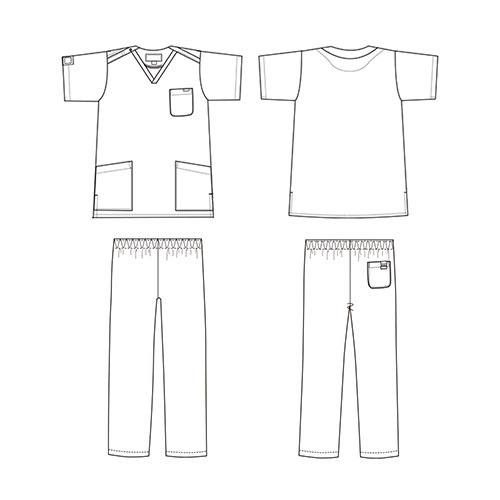 【メール便対応】白衣 上下セット(7000SC+6003SC) スクラブ パンツ PANTONE パントン FOLK ユニセックス 男女兼用 医療 医師 医者 看護師 ナース 手術衣 人気 制服 ユニフォーム 病院 介護 おしゃれ かわいい かっこいい