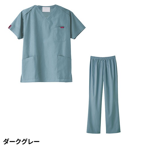【メール便対応】白衣 上下セット(7000SC+6003SC) スクラブ パンツ PANTONE パントン FOLK ユニセックス 男女兼用 医療 医師 医者 看護師 ナース 手術衣 人気 制服 ユニフォーム 病院 介護 おしゃれ かわいい かっこいい