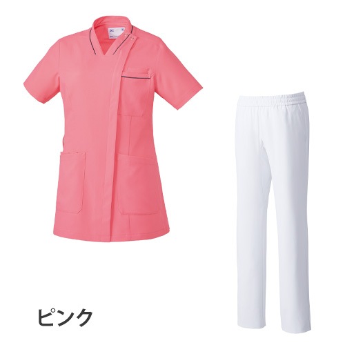 スクラブ 上下セット 白衣 白パンツ MIZUNO ミズノ レディース 女性用 医療 医師 医者 歯医者 看護師 半袖 ナース ナース服 手術衣 ストレッチ MZ-0217 MZ-0127 制服 ユニフォーム 病院 エステ 介護 おしゃれ かわいい 可愛い