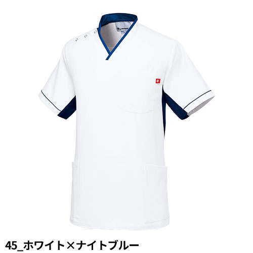 ユニセックス Vネック スクラブ 医療 白衣 UQM1536 UQM1537 男女兼用 ルコックスポルティフ ナース服 半袖 医療用 病院 看護師 医者 研修医 手術衣 手術着 速乾 ストレッチ 上品 病院 かっこいい 可愛い かわいい おしゃれ 動きやすい