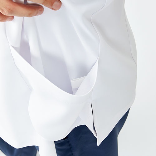 ユニセックス スクラブ 医療 白衣 UQM1543 UQM1545 男女兼用 ルコックスポルティフ ナース服 半袖 医療用 病院 看護師 医者 研修医 手術衣 手術着 速乾 ストレッチ 涼しい 病院 かっこいい 可愛い かわいい おしゃれ 動きやすい