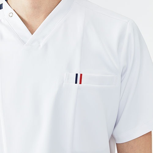 ユニセックス スクラブ 医療 白衣 UQM1543 UQM1545 男女兼用 ルコックスポルティフ ナース服 半袖 医療用 病院 看護師 医者 研修医 手術衣 手術着 速乾 ストレッチ 涼しい 病院 かっこいい 可愛い かわいい おしゃれ 動きやすい