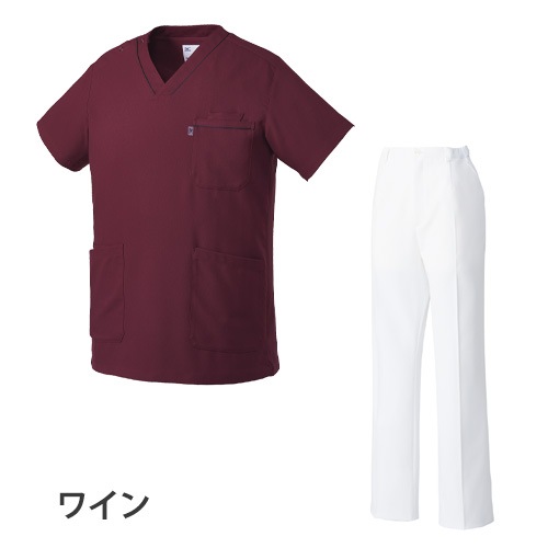 スクラブ 上下セット 白衣 白パンツ MIZUNO ミズノ レディース