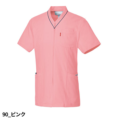 ユニセックス Vネック スクラブ 医療 白衣 UQM1529 男女兼用