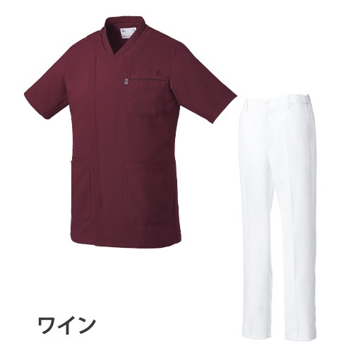 スクラブ 上下セット 白衣 白パンツ MIZUNO ミズノ メンズ 男性用 医療 医師 医者 歯医者 看護師 半袖 ナース ナース服 手術衣 ストレッチ MZ-0218 MZ-0203 制服 ユニフォーム 病院 介護 訪問看護 おしゃれ かっこいい