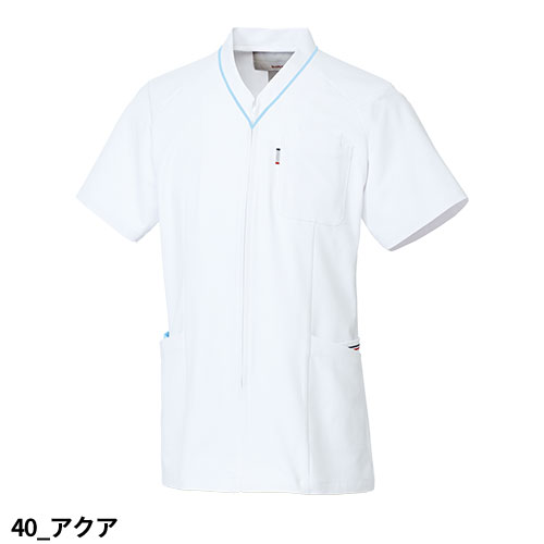 ユニセックス Vネック スクラブ 医療 白衣 UQM1525N 男女兼用 ルコックスポルティフ ナース服 半袖 医療用 病院 看護師 医者 研修医 手術衣 手術着 速乾 病院 薬剤師 介護 かっこいい 可愛い かわいい おしゃれ 動きやすい