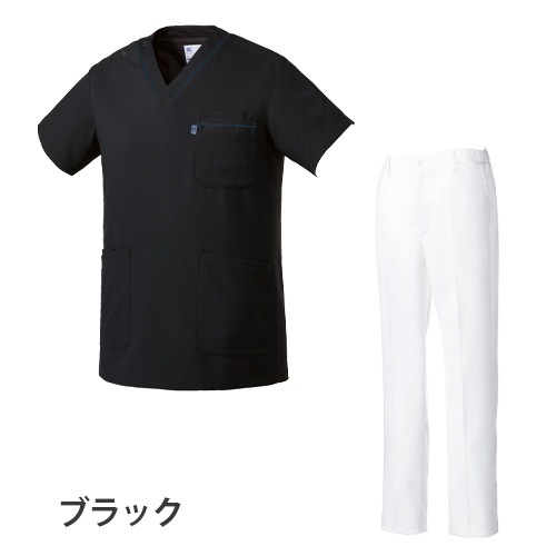スクラブ 上下セット 白衣 白パンツ MIZUNO ミズノ メンズ 男性用 医療 医師 医者 歯医者 看護師 半袖 ナース ナース服 手術衣 速乾 MZ-0215 MZ-0203 制服 ユニフォーム 病院 介護 訪問看護 おしゃれ かっこいい