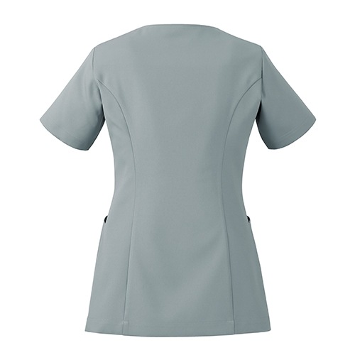 [ 特別価格 ]スクラブ 白衣 レディース 女性用 住商モンブラン uka 半袖 UM500 医療 制服 ユニフォーム 看護師 ナース 病院 エステ 美容 歯医者 サロン ファスナー おしゃれ かわいい 可愛い 医療用 ウカ きれい 前開き 透けにくい 動きやすい 人気 おすすめ
