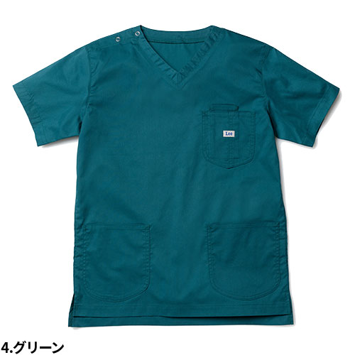 スクラブ 白衣 医療 Lee リー ユニセックス 男女兼用 半袖 LMS49001 