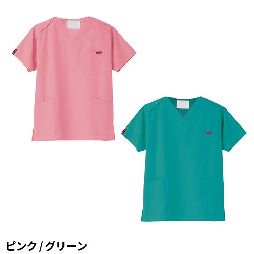 スクラブ 白衣 医療 PANTONE パントン ユニセックス 男女兼用 半袖 7000SC FOLK 医者 看護師 ナース ナース服 研修医 医療用 人気 制服 ユニフォーム シンプル ポケット 病院 介護 可愛い かわいい かっこいい おしゃれ 動きやすい
