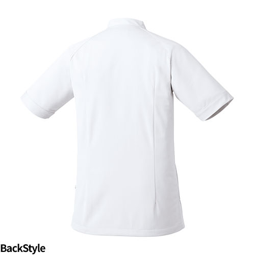 ミズノ MIZUNO ケーシージャケット 白衣 MZ-0069 医療用白衣 襟なし メンズ レディース 男女兼用 半袖 医師 医者 看護師 ナース 作業療法 人気 上衣 医務衣 診察衣 制菌 吸汗 速乾 かっこいい 可愛い かわいい おしゃれ