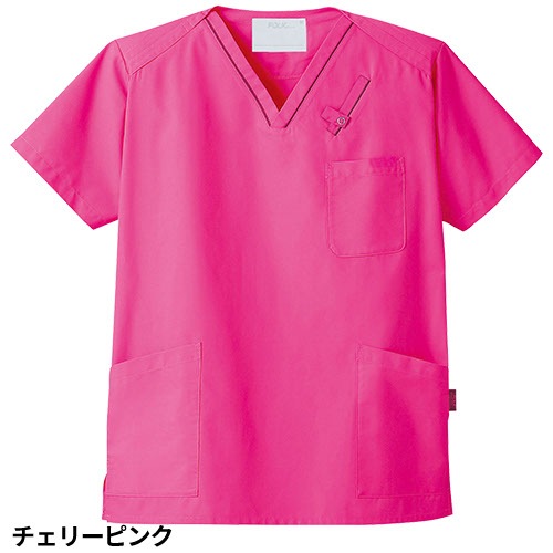 スクラブ 白衣 医療 PANTONE パントン ユニセックス 男女兼用 半袖 7003SC FOLK 医者 看護師 ナース ナース服 研修医 医療用 人気 制服 ユニフォーム シンプル ポケット 多い 病院 介護 可愛い かわいい かっこいい おしゃれ 動きやすい