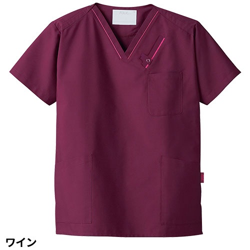 スクラブ 白衣 医療 PANTONE パントン ユニセックス 男女兼用 半袖 7003SC FOLK 医者 看護師 ナース ナース服 研修医 医療用 人気 制服 ユニフォーム シンプル ポケット 多い 病院 介護 可愛い かわいい かっこいい おしゃれ 動きやすい