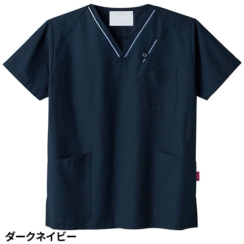 スクラブ 白衣 医療 PANTONE パントン ユニセックス 男女兼用 半袖 7003SC FOLK 医者 看護師 ナース ナース服 研修医 医療用 人気 制服 ユニフォーム シンプル ポケット 多い 病院 介護 可愛い かわいい かっこいい おしゃれ 動きやすい