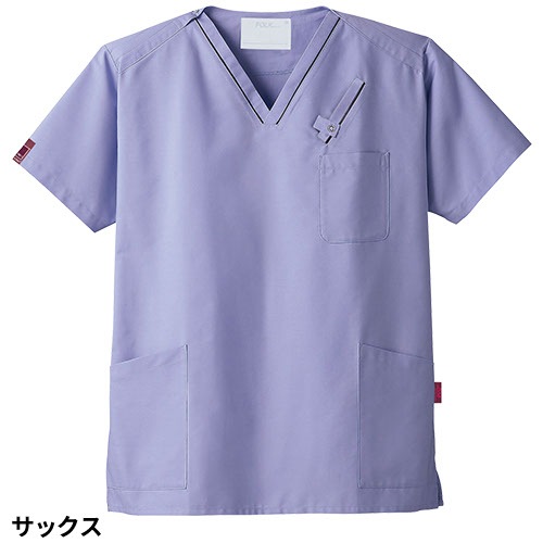 スクラブ 白衣 医療 PANTONE パントン ユニセックス 男女兼用 半袖 7003SC FOLK 医者 看護師 ナース ナース服 研修医 医療用 人気 制服 ユニフォーム シンプル ポケット 多い 病院 介護 可愛い かわいい かっこいい おしゃれ 動きやすい