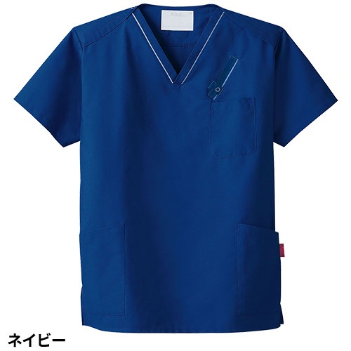 スクラブ 白衣 医療 PANTONE パントン ユニセックス 男女兼用 半袖 7003SC FOLK 医者 看護師 ナース ナース服 研修医 医療用 人気 制服 ユニフォーム シンプル ポケット 多い 病院 介護 可愛い かわいい かっこいい おしゃれ 動きやすい