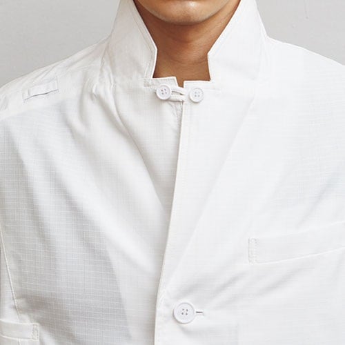 ドクターコート 白衣 1537PR メンズシングルコート ディッキーズ Dickies FOLK メンズ 男性用 長袖 ロング丈 医師 病院 薬剤師 薬局 医療用 制服 ユニフォーム 襟 ポケット 名入れ おしゃれ かっこいい おすすめ