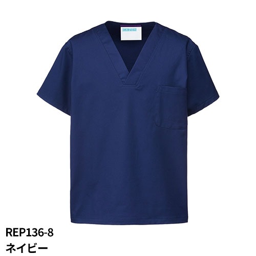 【メール便対応】スクラブ 白衣 医療 REP136 KAZEN カゼン メンズ レディース 男女兼用 ユニセックス 手術衣 手術着 制服 ユニフォーム 医者 医師 ドクター 看護師 ナース ストレッチ 病院 小児科 動物病院 介護 おしゃれ かわいい 可愛い かっこいい