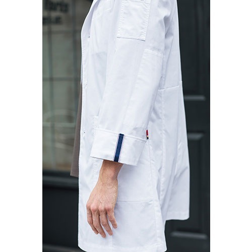ドクターコート 白衣 1538PP メンズシングルコート ディッキーズ Dickies FOLK メンズ 男性用 長袖 ロング丈 医師 病院 整骨院 薬剤師 医療用 制服 ユニフォーム ストレッチ パイピング おしゃれ かっこいい おすすめ