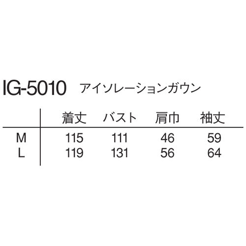 ナガイレーベン アイソレーションガウン IG-5010 エプロン 介護 介護士 介護用 制服 ユニフォーム 汚れ防止 おしゃれ かわいい看護師 ナース 医療 医療用 保育士 訪問介護