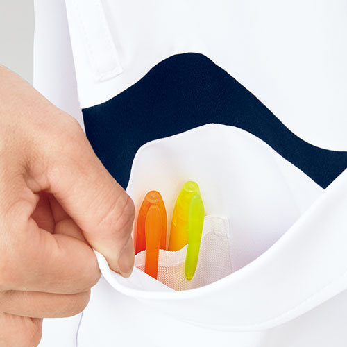 ワンピース 白衣 ナース服 UQW0040 ルコックスポルティフ 医療 ナースウェア 半袖 医療用 病院 クリニック 看護師 ナース 医者 医師 人気 タイト 吸汗速乾 快適 工業洗濯 ストレッチ 動きやすい 透け防止 透けにくい 制菌 膝丈