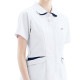 ワンピース 白衣 ナース服 UQW0040 ルコックスポルティフ 医療 ナースウェア 半袖 医療用 病院 クリニック 看護師 ナース 医者 医師 人気 タイト 吸汗速乾 快適 工業洗濯 ストレッチ 動きやすい 透け防止 透けにくい 制菌 膝丈