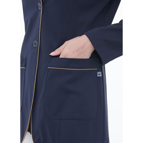 ケーシー 白衣 ジャケット レディース 女性用 ナガイレーベン 女子ジャケット AY-5500 医療 制服 ユニフォーム 医者 医師 看護師 ナース 病院 横掛 おしゃれ かわいい 可愛い 動きやすい生地・縫製もしっかりで着心地がいい 医療用 上衣 医務衣 診察衣 クリニック