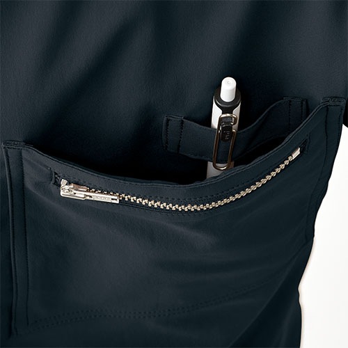 ファスナースクラブ 半袖 白衣 DOM-0024 男女兼用 ユニセックス unite ユナイト チトセ 医師 医者 看護師 ナース ナース服 研修医 医療 人気 手術衣 ジップスクラブ ストレッチ 伸びる 制服 ユニフォーム 病院 介護 可愛い かわいい おしゃれ 動きやすい