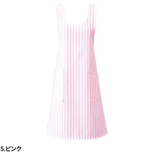 ナガイレーベン ストライプエプロン SR-16 エプロン 介護 介護士 介護用 制服 ユニフォーム 汚れ防止 おしゃれ かわいい看護師 ナース 医療 医療用 保育士 訪問介護