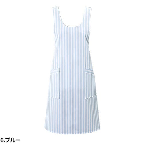 ナガイレーベン ストライプエプロン SR-16 エプロン 介護 介護士 介護用 制服 ユニフォーム 汚れ防止 おしゃれ かわいい看護師 ナース 医療 医療用 保育士 訪問介護