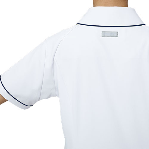 ワンピース 白衣 ナース服 UQW0028 ルコックスポルティフ 医療 ナースウェア 半袖 医療用 病院 クリニック 看護師 ナース 医者 人気 タイト 吸汗速乾 快適 工業洗濯 ストレッチ 動きやすい 透けにくい 帯電防止 制菌 膝丈