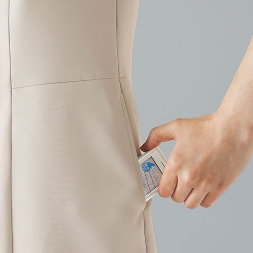 ワンピース 白衣 ナース服 3023SC 半袖 ナース ナースウェア FOLK フォーク レディース 女性用 ショート丈 短め 前開き ストレッチ 医療用 制服 ユニフォーム 看護師 病院 エステ サロン おしゃれ かわいい 可愛い