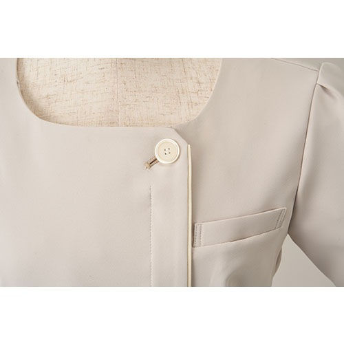 ワンピース 白衣 ナース服 3023SC 半袖 ナース ナースウェア FOLK フォーク レディース 女性用 ショート丈 短め 前開き ストレッチ 医療用 制服 ユニフォーム 看護師 病院 エステ サロン おしゃれ かわいい 可愛い