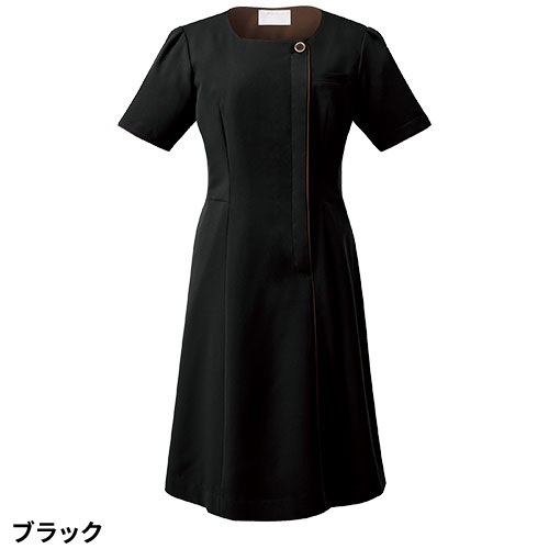 ワンピース 白衣 ナース服 3023SC 半袖 ナース ナースウェア FOLK フォーク レディース 女性用 ショート丈 短め 前開き ストレッチ 医療用 制服 ユニフォーム 看護師 病院 エステ サロン おしゃれ かわいい 可愛い