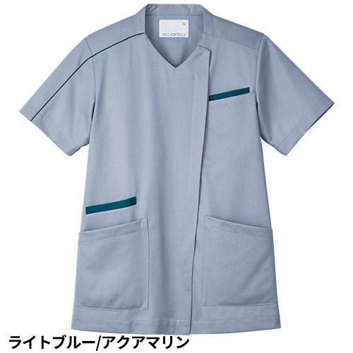 スクラブ 白衣 メンズ レディース 男女兼用 ユニセックス 住商モンブラン スクラブ 兼用 半袖 MS003-1272、MS003-2123、MS003-5253 医療 制服 ユニフォーム 医者 医師 看護師 ナース 病院 おしゃれ かわいい 可愛い かっこいい医療用 前開き ファスナー クリニック