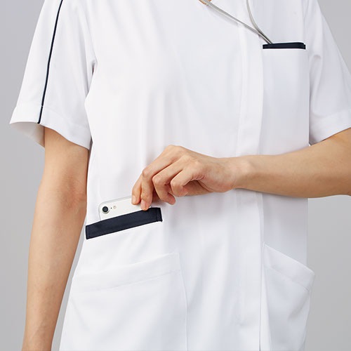 スクラブ 白衣 メンズ レディース 男女兼用 ユニセックス 住商モンブラン スクラブ 兼用 半袖 MS003-1272、MS003-2123、MS003-5253 医療 制服 ユニフォーム 医者 医師 看護師 ナース 病院 おしゃれ かわいい 可愛い かっこいい医療用 前開き ファスナー クリニック