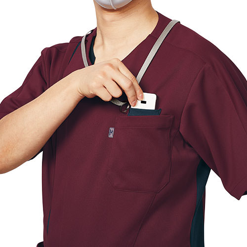 【メール便対応】スクラブ 白衣 医療 ミズノ MIZUNO メンズ 男性用 半袖 MZ-0239 ファスナー 前開き 医師 医者 看護師 ナース 人気 手術衣 オペ着 制服 ユニフォーム 抗ウイルス 快適 病院 介護 薬剤師 クリニック かっこいい おしゃれ 動きやすい