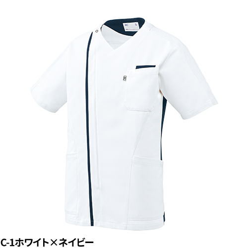 【メール便対応】スクラブ 白衣 医療 ミズノ MIZUNO メンズ 男性用 半袖 MZ-0239 ファスナー 前開き 医師 医者 看護師 ナース 人気 手術衣 オペ着 制服 ユニフォーム 抗ウイルス 快適 病院 介護 薬剤師 クリニック かっこいい おしゃれ 動きやすい