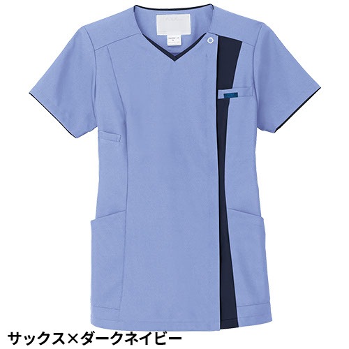 ZiPSCRUB レディスジップスクラブ 白衣 医療 7023SC FOLK フォーク レディース 女性用 半袖 医者 看護師 ナース ナース服 研修医 医療用 人気 制服 ユニフォーム ファスナー 速乾 病院 介護 可愛い かわいい おしゃれ 動きやすい