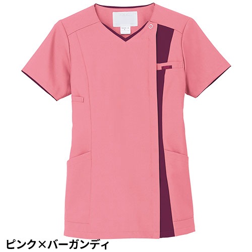 ZiPSCRUB レディスジップスクラブ 白衣 医療 7023SC FOLK フォーク レディース 女性用 半袖 医者 看護師 ナース ナース服 研修医 医療用 人気 制服 ユニフォーム ファスナー 速乾 病院 介護 可愛い かわいい おしゃれ 動きやすい