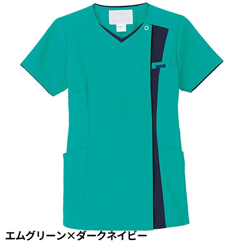 ZiPSCRUB レディスジップスクラブ 白衣 医療 7023SC FOLK フォーク レディース 女性用 半袖 医者 看護師 ナース ナース服 研修医 医療用 人気 制服 ユニフォーム ファスナー 速乾 病院 介護 可愛い かわいい おしゃれ 動きやすい