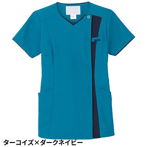 ZiPSCRUB レディスジップスクラブ 白衣 医療 7023SC FOLK フォーク レディース 女性用 半袖 医者 看護師 ナース ナース服 研修医 医療用 人気 制服 ユニフォーム ファスナー 速乾 病院 介護 可愛い かわいい おしゃれ 動きやすい