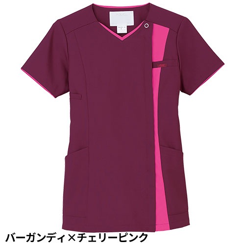 ZiPSCRUB レディスジップスクラブ 白衣 医療 7023SC FOLK フォーク レディース 女性用 半袖 医者 看護師 ナース ナース服 研修医 医療用 人気 制服 ユニフォーム ファスナー 速乾 病院 介護 可愛い かわいい おしゃれ 動きやすい