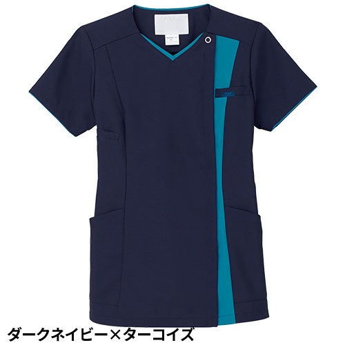 ZiPSCRUB レディスジップスクラブ 白衣 医療 7023SC FOLK フォーク レディース 女性用 半袖 医者 看護師 ナース ナース服 研修医 医療用 人気 制服 ユニフォーム ファスナー 速乾 病院 介護 可愛い かわいい おしゃれ 動きやすい