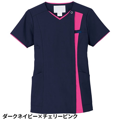 ZiPSCRUB レディスジップスクラブ 白衣 医療 7023SC FOLK フォーク レディース 女性用 半袖 医者 看護師 ナース ナース服 研修医 医療用 人気 制服 ユニフォーム ファスナー 速乾 病院 介護 可愛い かわいい おしゃれ 動きやすい