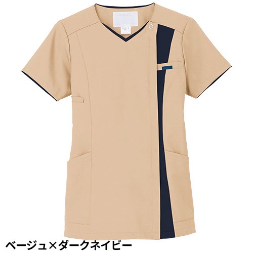 ZiPSCRUB レディスジップスクラブ 白衣 医療 7023SC FOLK フォーク レディース 女性用 半袖 医者 看護師 ナース ナース服 研修医 医療用 人気 制服 ユニフォーム ファスナー 速乾 病院 介護 可愛い かわいい おしゃれ 動きやすい