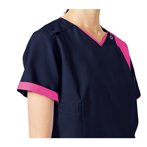 ZiPSCRUB レディスジップスクラブ 白衣 医療 7023SC FOLK フォーク レディース 女性用 半袖 医者 看護師 ナース ナース服 研修医 医療用 人気 制服 ユニフォーム ファスナー 速乾 病院 介護 可愛い かわいい おしゃれ 動きやすい