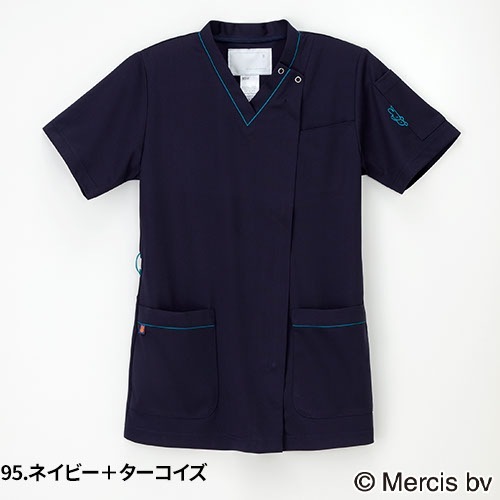 スクラブ 白衣 医療 半袖 MFF-5832 ナガイレーベン Naway 男女兼用