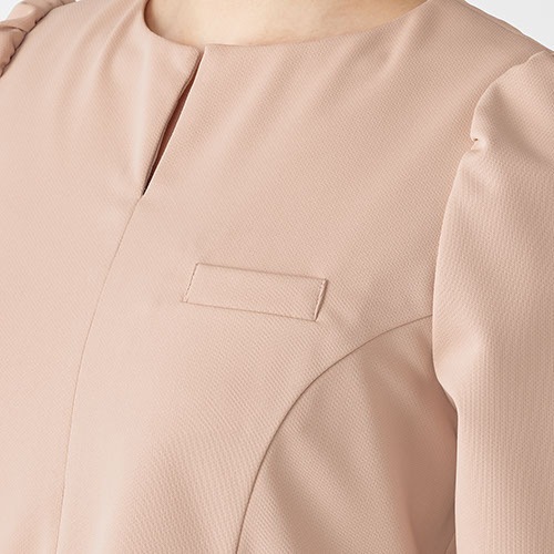 チュニック 白衣 医療用 看護師 ナース unite ユナイト チトセ ペプラムトップス（六分袖） FR-0003 かわいい クリニック エステ サロン おしゃれ かわいい医療 制服 ユニフォーム 病院