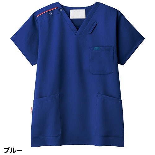 スクラブ 白衣 医療 7091SC FOLK フォーク ユニセックス 男女兼用 半袖